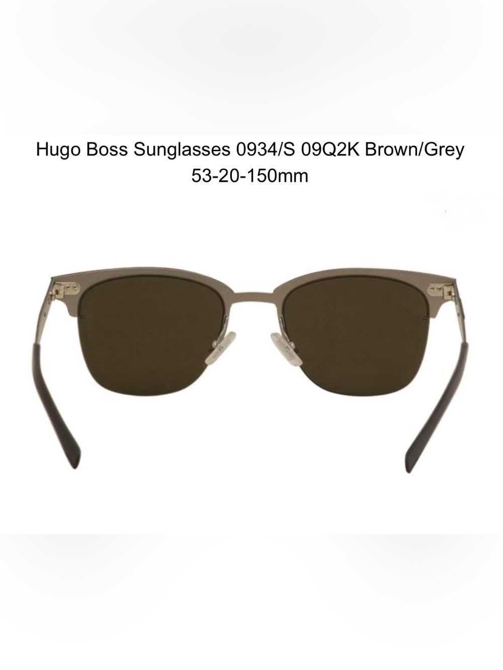 Boss Metal Frame Sunglasses with Brown Lenses